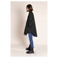 Finger in the Nose Rina Winter Black Quilted Oversized Jacket