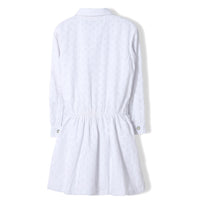 Finger in the Nose White Checkers Roseville Dress