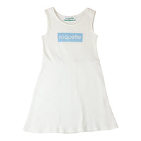 raquette Cream White Summer Rib Tennis Dress Long