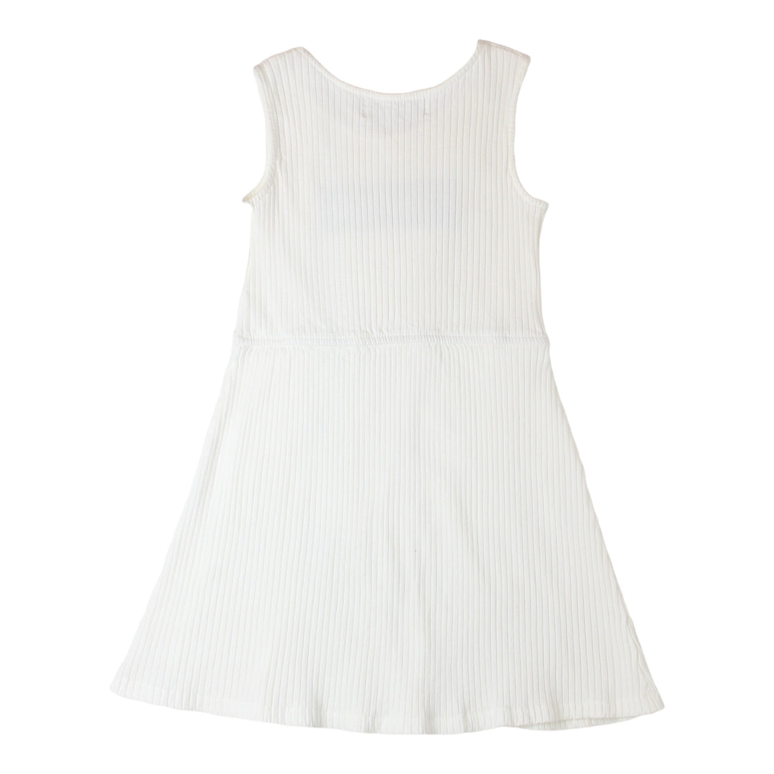 raquette Cream White Summer Rib Tennis Dress Long