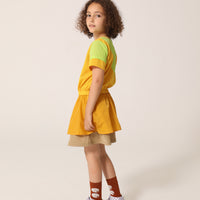 raquette Tri Sun-Golden-Yellow Nylon Mesh Tennis Dress