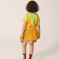 raquette Tri Sun-Golden-Yellow Nylon Mesh Tennis Dress