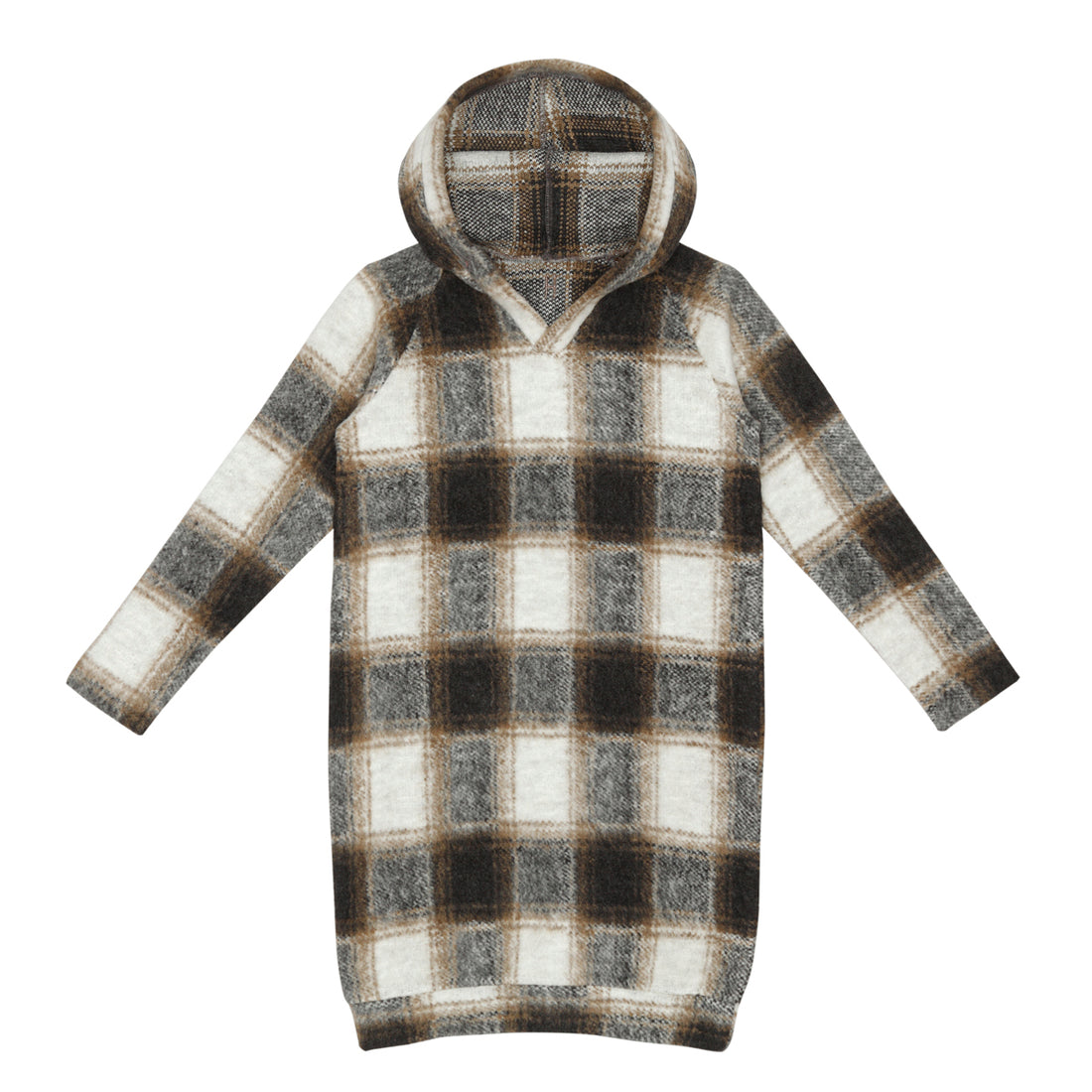 Little Hedonist Flanel Jacquard Hooded Rudi Sweatdress
