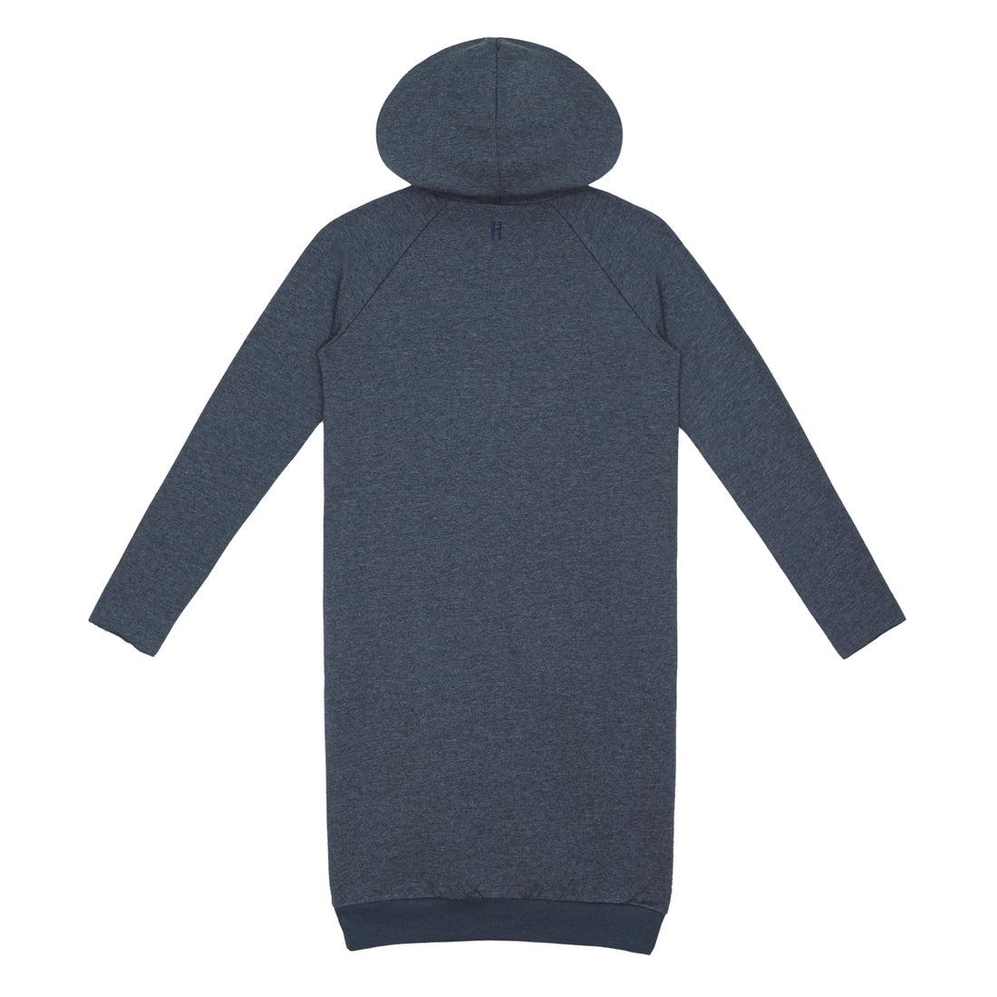 Little Hedonist Midnight Navy Melee Hooded Rudi Sweatdress