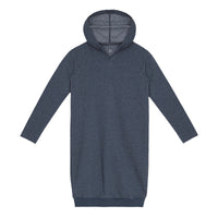Little Hedonist Midnight Navy Melee Hooded Rudi Sweatdress