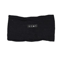 Knot Hairbands Black Ruffle Headwrap