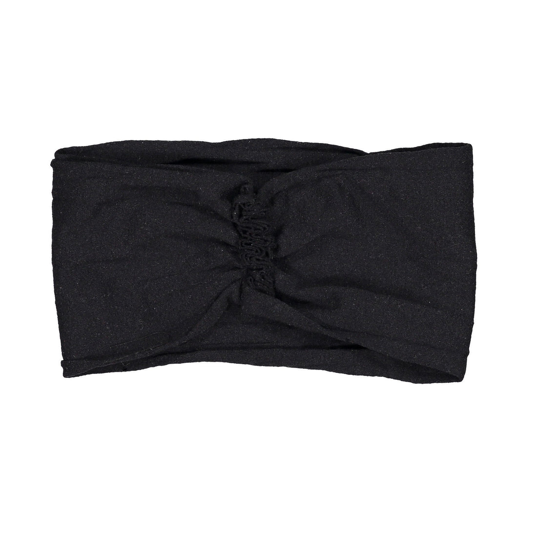 Knot Hairbands Black Ruffle Headwrap