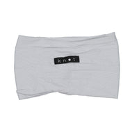 Knot Hairbands Grey Ruffle Headwrap