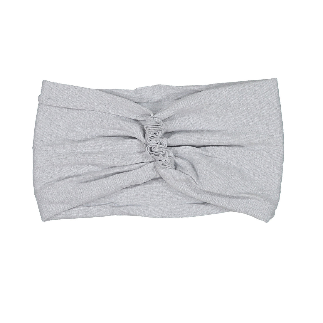 Knot Hairbands Grey Ruffle Headwrap