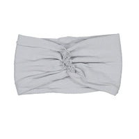 Knot Hairbands Grey Ruffle Headwrap