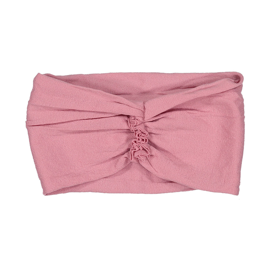 Knot Hairbands Mauve Ruffle Headwrap