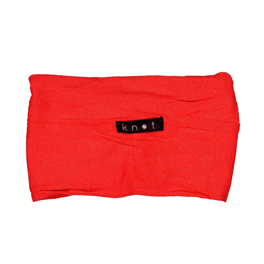 Knot Hairbands Red Ruffle Headwrap