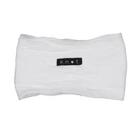 Knot Hairbands White Ruffle Headwrap