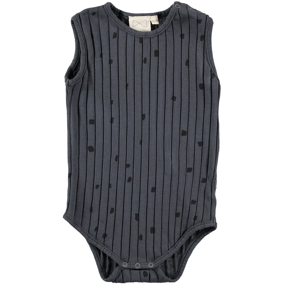 Mini Sibling Charcoal Confetti Rib Bodyvest