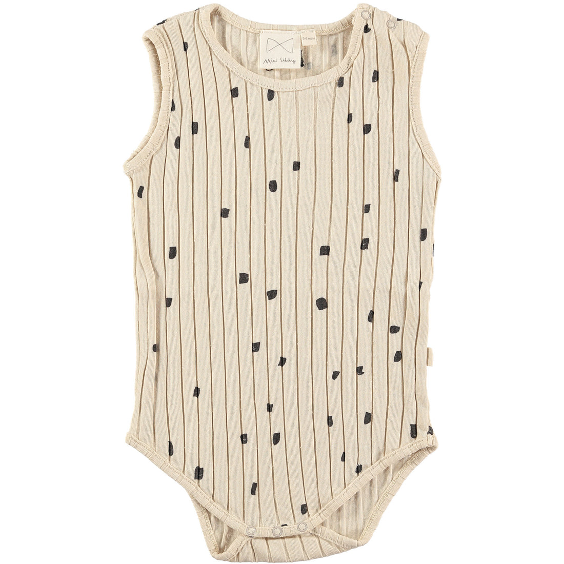 Mini Sibling Oatmeal Confetti Rib Bodyvest