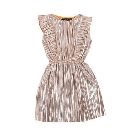 Rock Your Baby  Gold Shimmer Sleeveless Dress