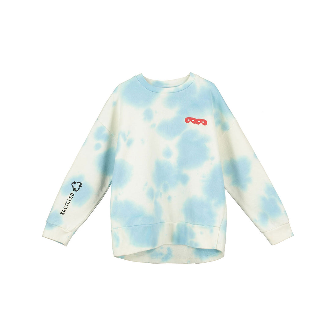 Beau Loves Blue Clouds Tie Dye Relaxed Fit Sweater