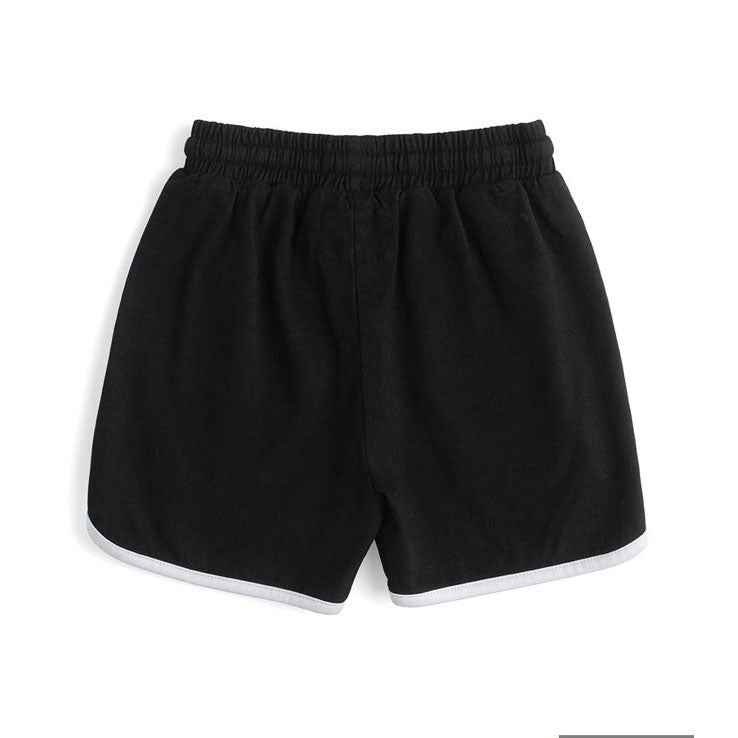 NUNUNU Black Retro Gym Shorts