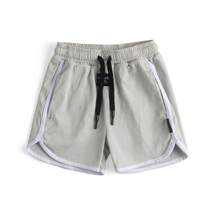 NUNUNU Ice Grey Retro Gym Shorts