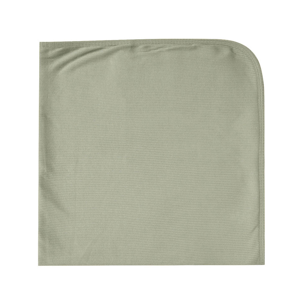 Quincy Mae Moss Ribbed Baby Blanket