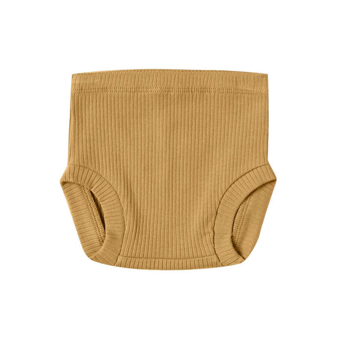Quincy Mae Ochre Ribbed Bloomers