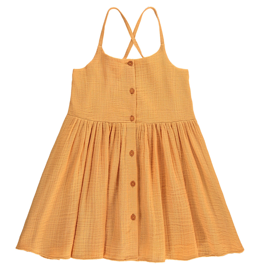 Hundred Pieces Honey Cotton Gauze Dress