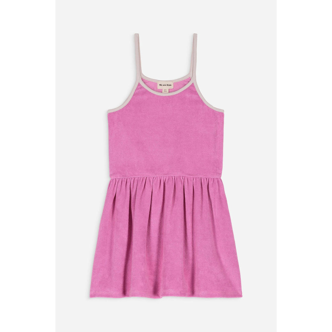 We are Kids Super Pink + Rib Coconut Claudia Dress