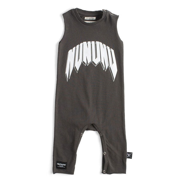 NUNUNU Dyed Graphite Rock Nu Roll Overalls