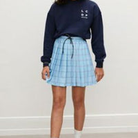 Les Coyotes De Paris Navy Logo Crewneck Sweater