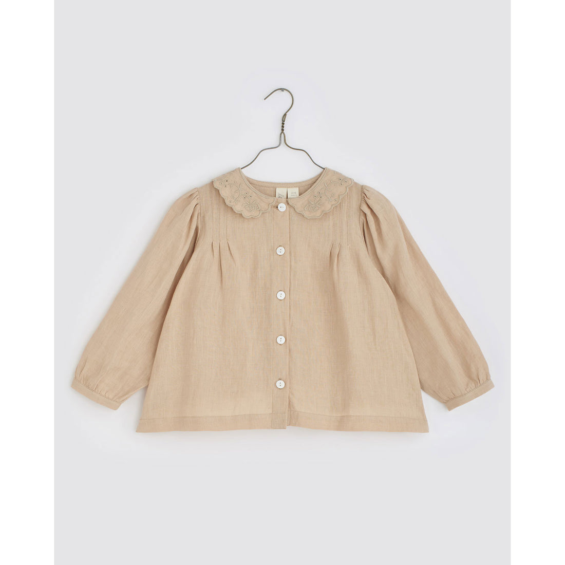 Little Cotton Clothes Nutmeg Ruby Linen Blouse