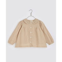 Little Cotton Clothes Nutmeg Ruby Linen Blouse