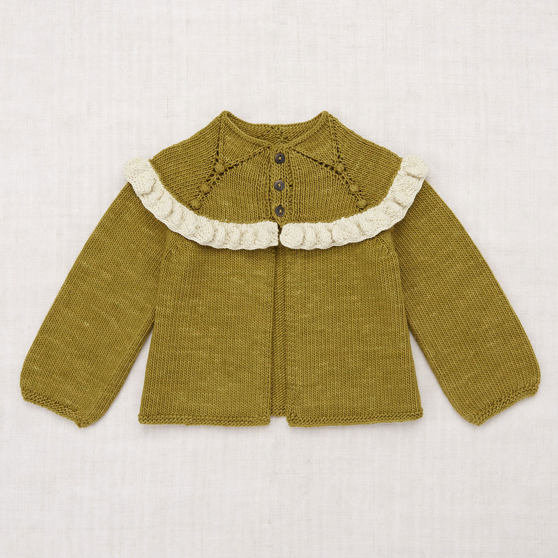 Misha and Puff Tarragon Ruffle Cardigan