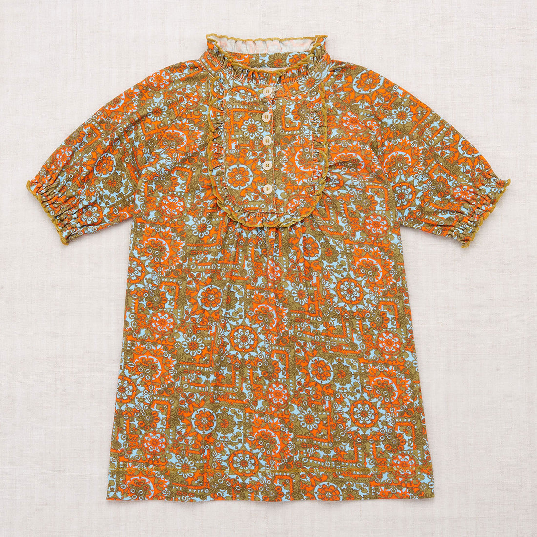 Misha and Puff Tarragon Medallion Ruffle Mabel Dress