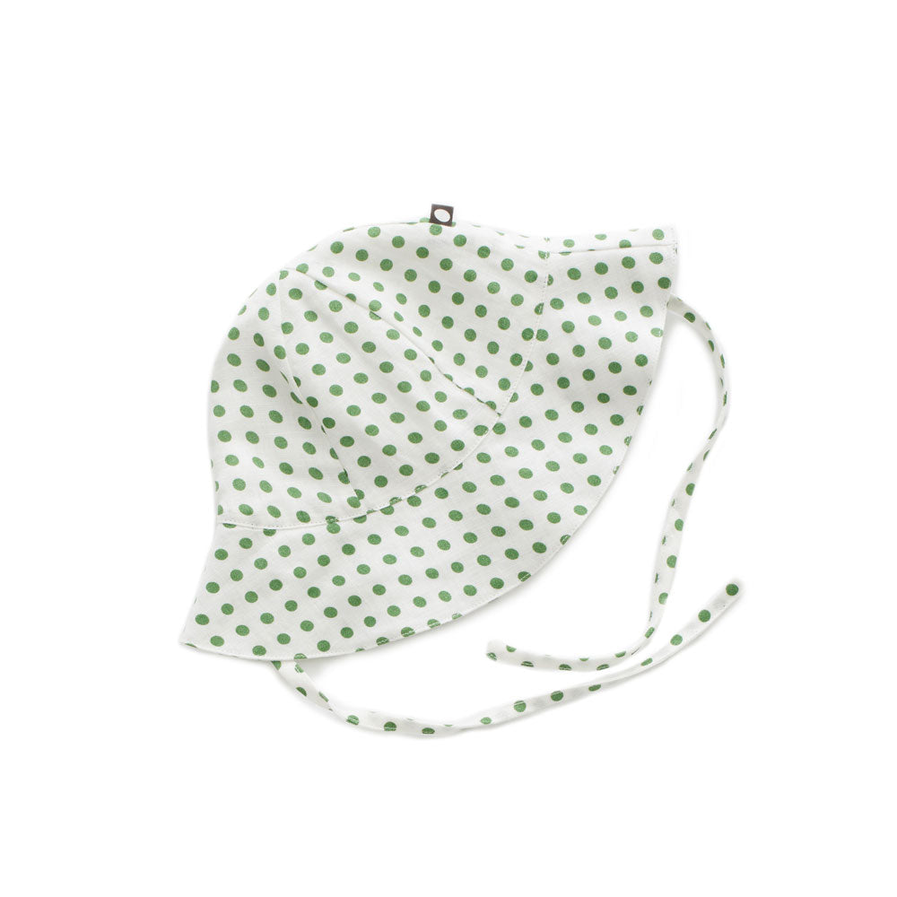Oeuf Green Dots  Baby Sunhat