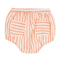Tocoto Vintage Pink Stripped Baby Bloomer With
Pockets