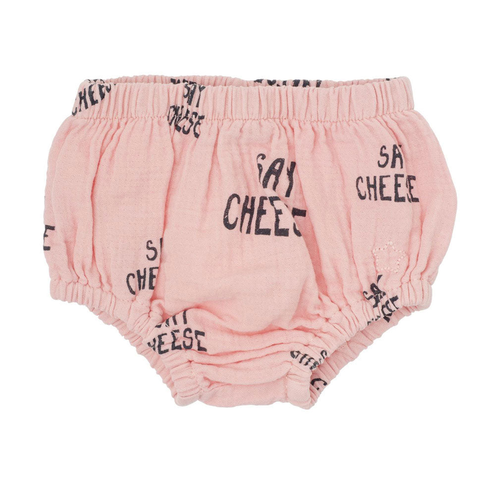 Tocoto Vintage Pink Baby Say Cheese Bloomer