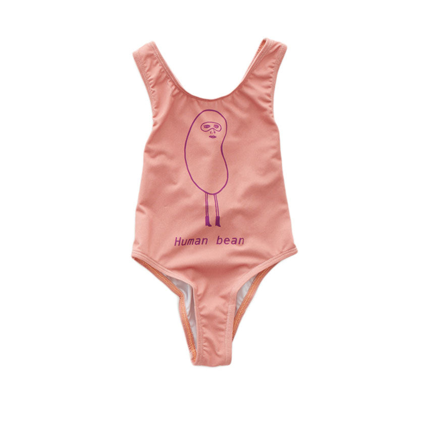 Oeuf Coral Almond Human Bean Tank Swimsuit
