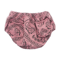 Tocoto Vintage Pink Fluor Bandna Print Fleece Bloomer