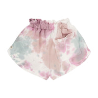 Tocoto Vintage Pink Tie Dye Fleece Short