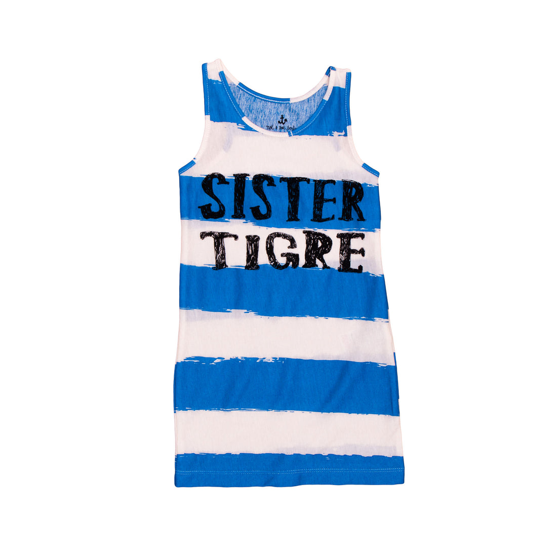 Noe & Zoe Blue Stripes XL Tank Dress