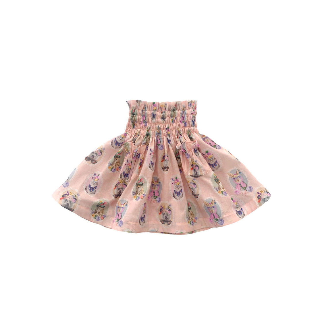 Rasberry Plum Animal Print Meadow Skirt
