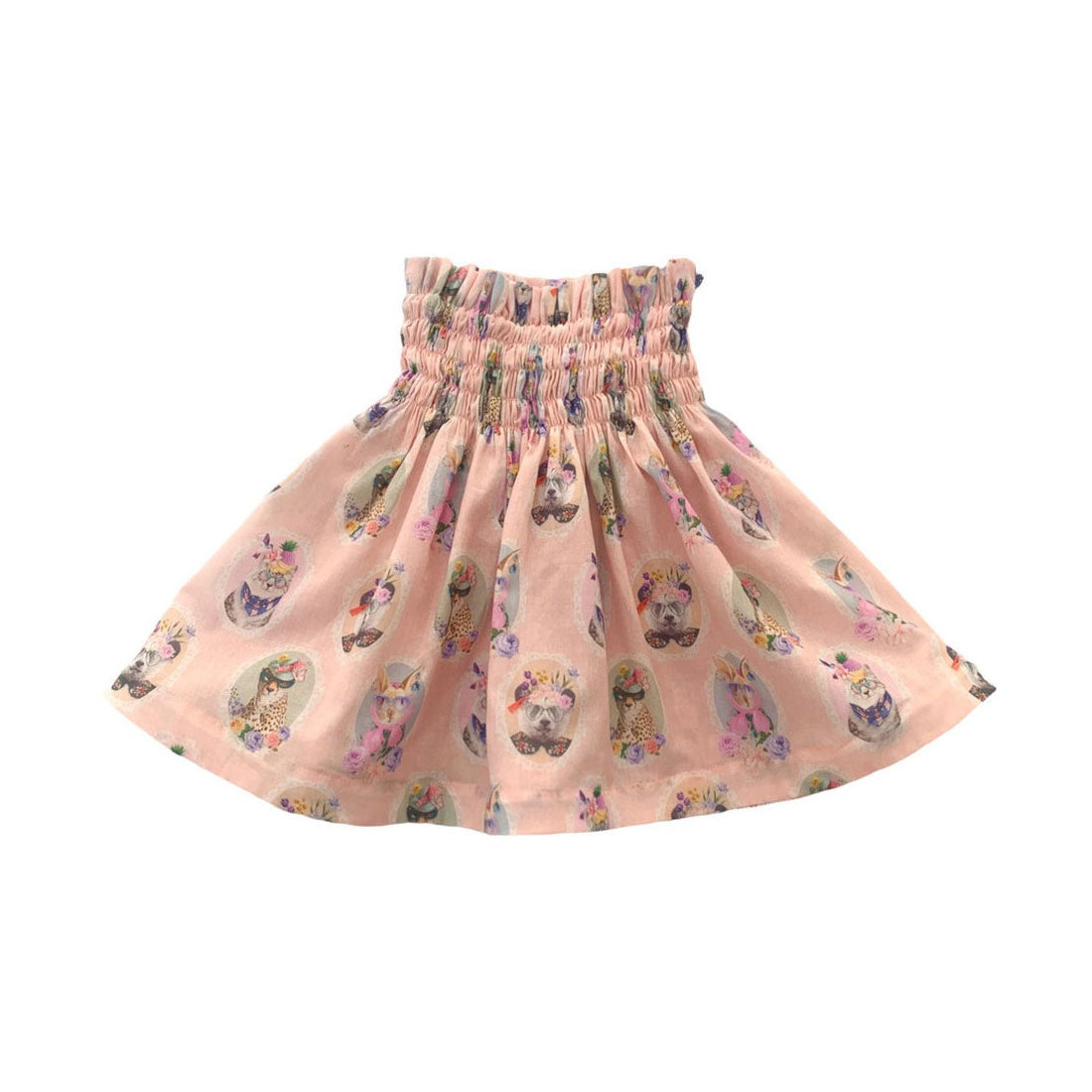 Rasberry Plum Animal Print Meadow Skirt