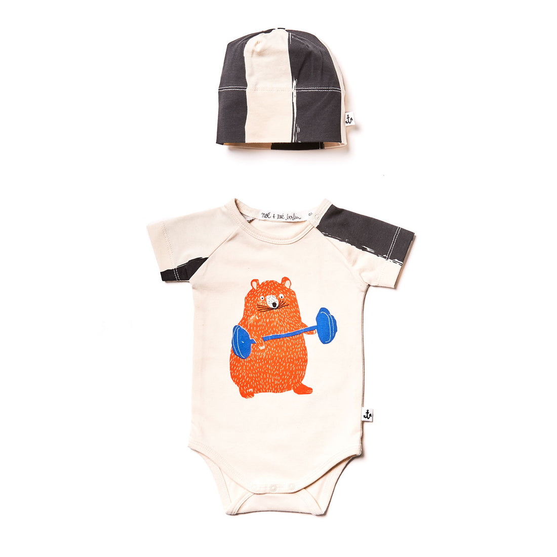 Noe Zoe Black XL Stripes Baby Gift Set