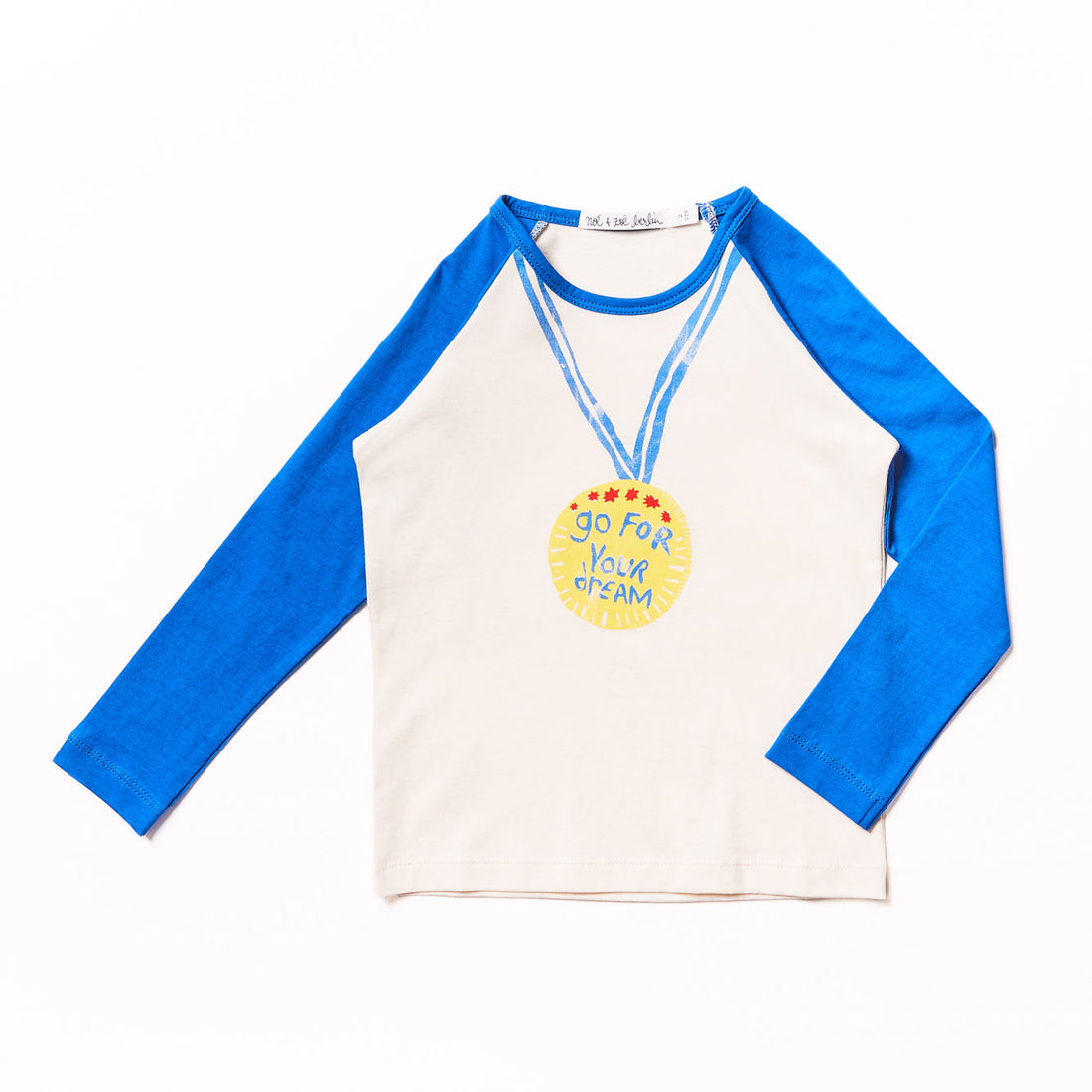 Noe Zoe Cream Baseball Raglan Tee