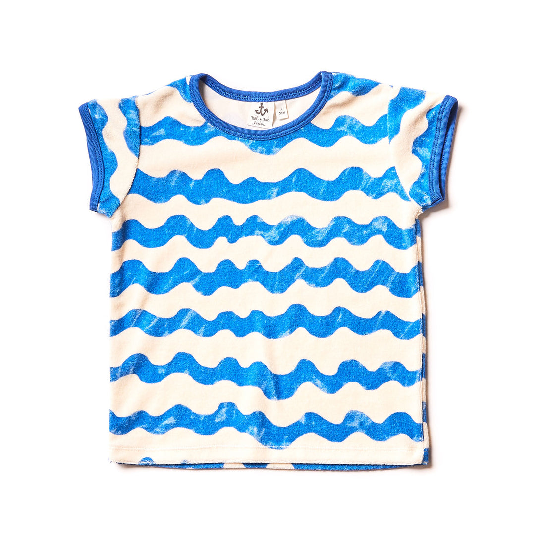Noe Zoe Blue Waves Terry Tee