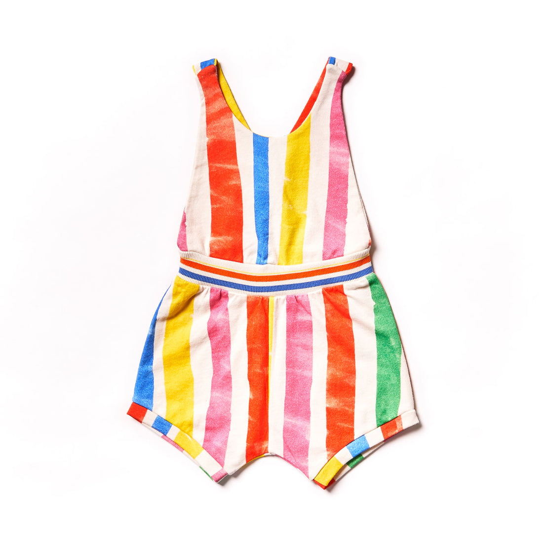 Noe Zoe Rainbow Stripes Baby Romper