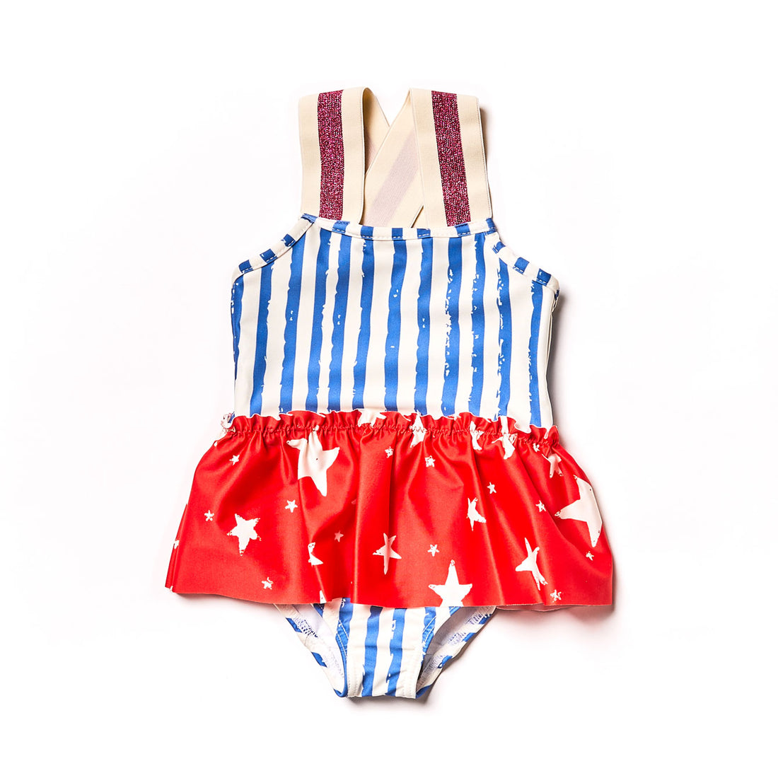 Noe Zoe Blue Stripes Baby Swim Suit