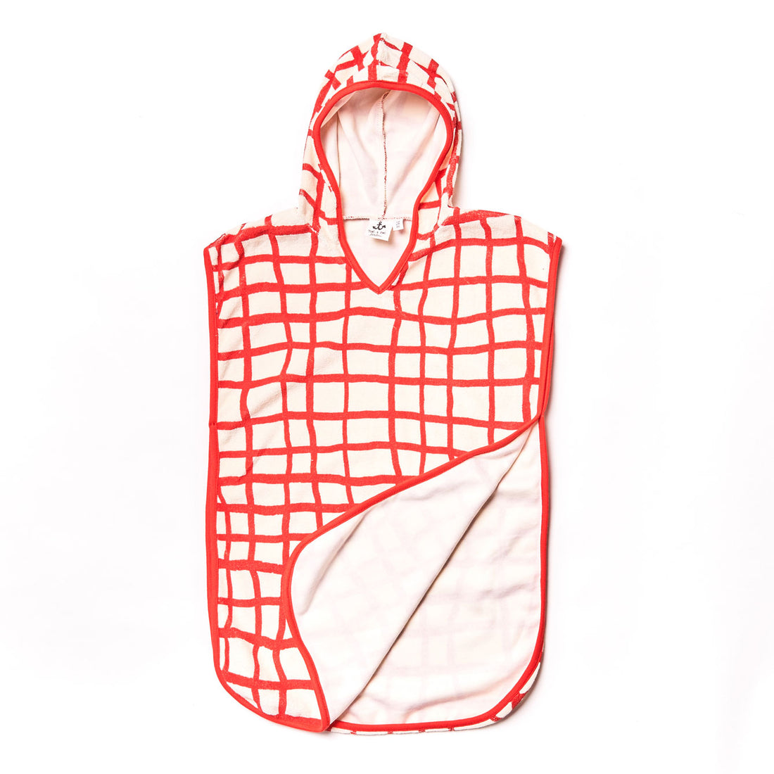 Noe Zoe Red Tennis Terry Poncho