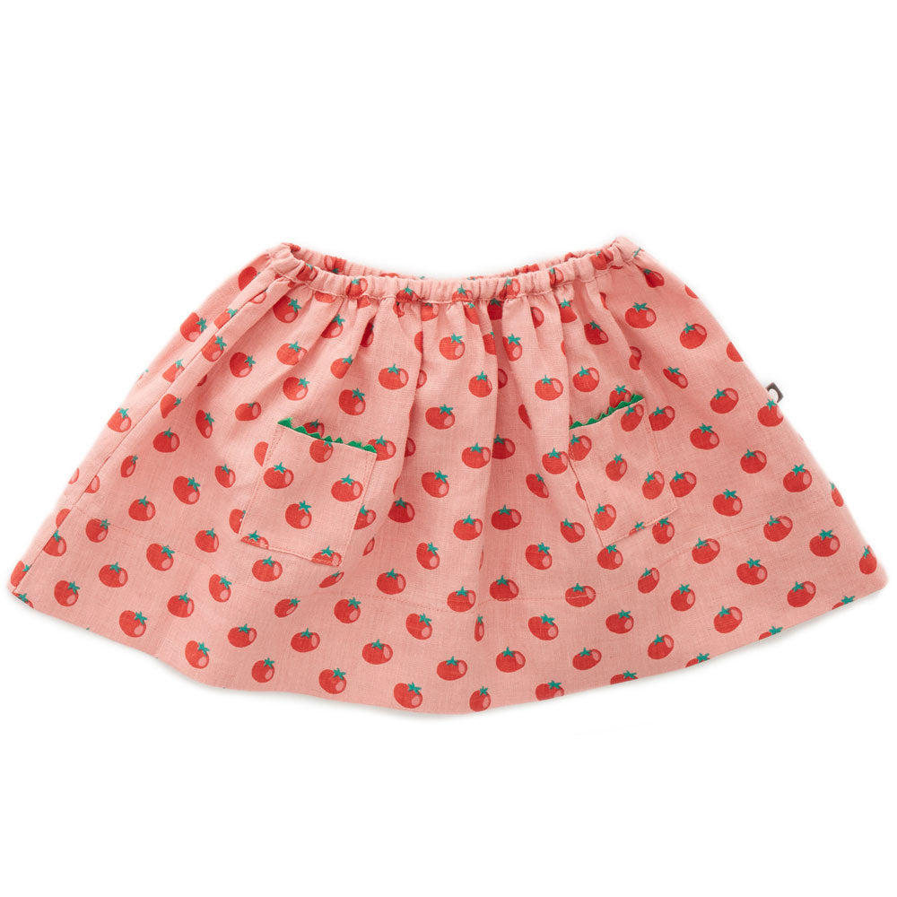 Oeuf Tomato Print Skirt