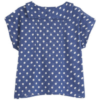 Emile Et Ida Pois Blue Dot Blouse